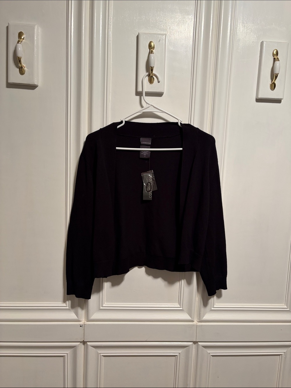 Covington Black Open-Front Women’s Cardigan